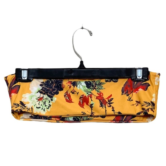MED/US 6•ZAFUL•FLORAL BANDEAU BIKINI TOP• - Picture 2 of 3